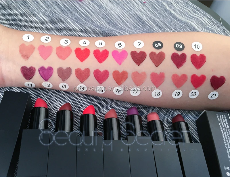 wholesale Hot selling matte private label custom vegan lipstick