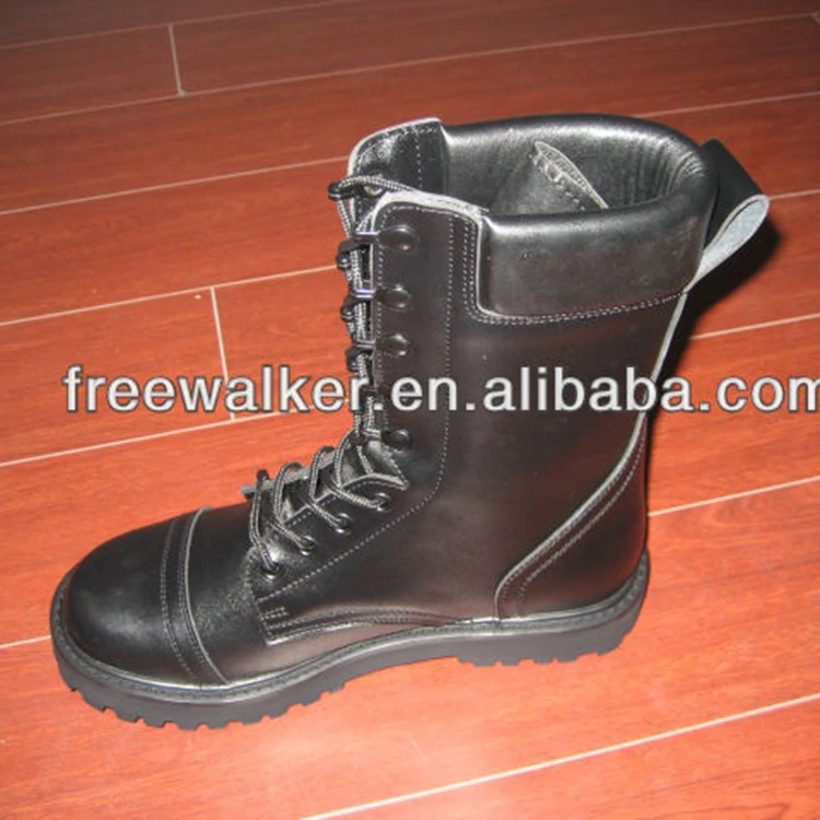 shiny army boots