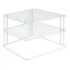 Popular Real Corner Shelf Insert Silos, Kitchen bathroom Metal Dish Rack