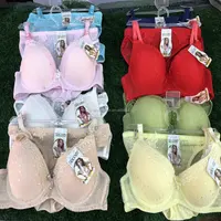 

1.25 Dollars KCTZ048 Wholesale Stock Ready Embroidery sexy bra penty new design, flower printed bra, bra and panties women