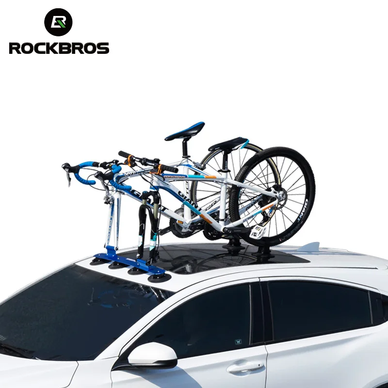 

ROCKBROS Hot Sale Suction Cup Roof-Top Rear Bike Rack Car Roof Bicycle Rack, Black, blue, green, red