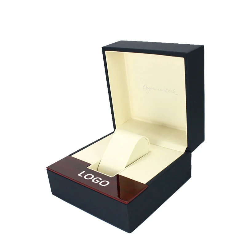 W0075 Logo Printed Fancy Valentine's Day Gift Box For Watch Custom with Lock