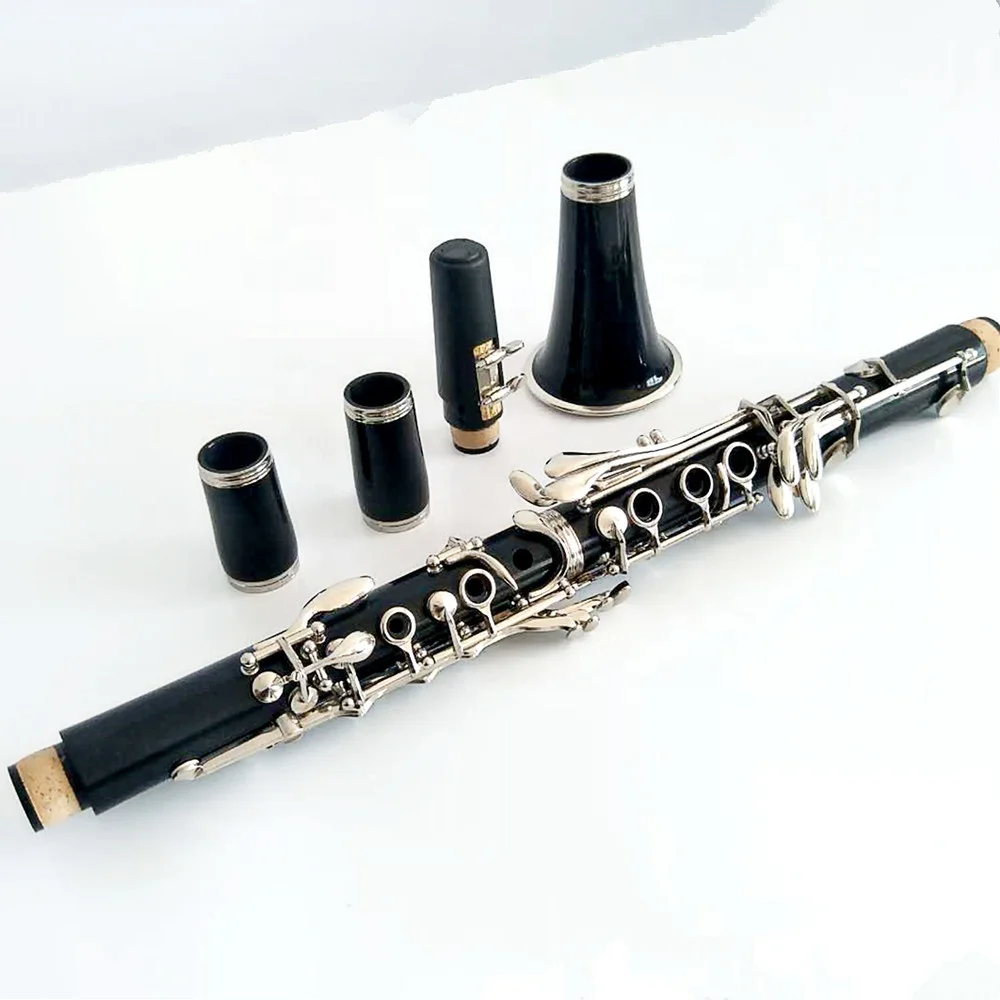 

nickel plated Bb 17keys bright clarinet, Black body