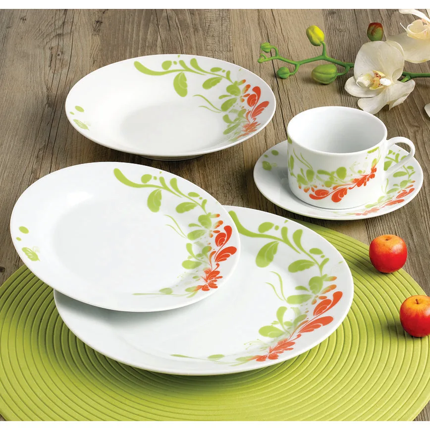Wholesale 30pcs Embossed Ceramic Fine Porcelain Dinnerware Set Buy