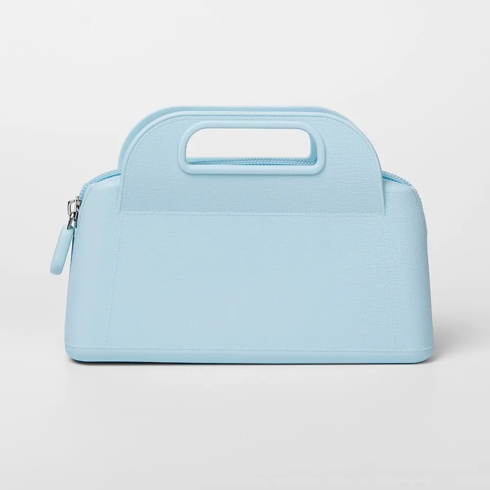 

silicone ladies shoulder travel beach bag with rope handle