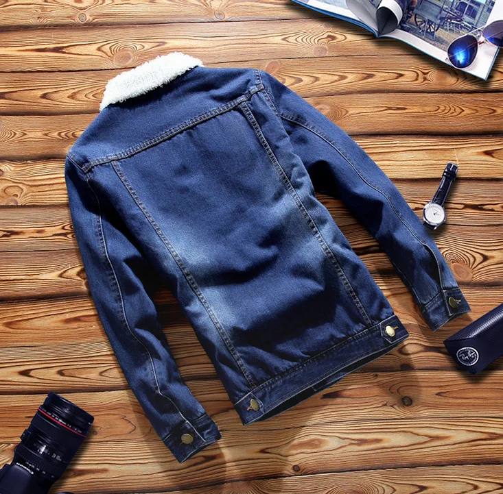 

X86038B wholesale plain blank wool man denim jean jacket, As pictures