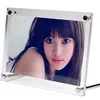 5 inch 165x129mm Rectangle Acrylic Picture Frame Magnets Home Bedroom Decor Creative Crystal High Clear Photo Frame