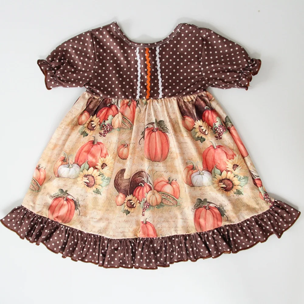 

ready to ship Little Girl Princess halloween pumpkin Lace Dress Kid Wholesale Clothing, As show;or accept customers request