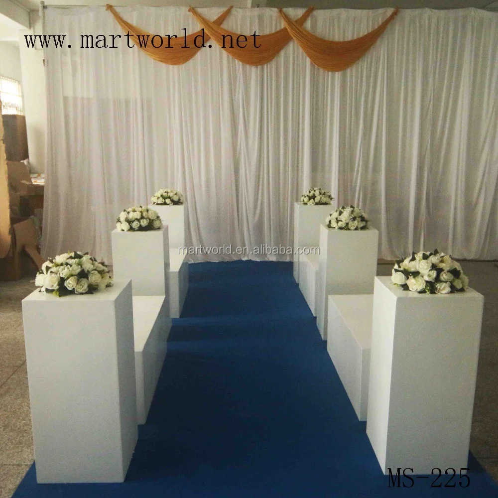 Hot White Square Wedding Pillar Wedding Decoration With Pillar Column