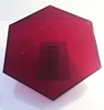 stylish organic products red clear Hexagonal acrylic display stand