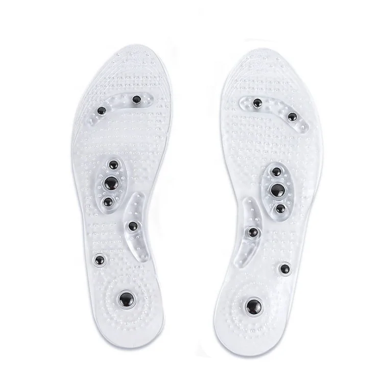 

New Therapeutic Acupuncture Magnetic Massage Insole Weight loss Insole, Transparent