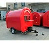7.6*5.5ft red Food Van/Street Food Vending Cart For Sales,Hot Dog Cart/Mobile Food Trailer With Big Wheels