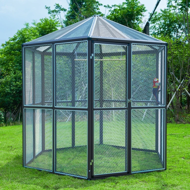 High Quality Large Outdoor Aluminium Frame Bird Cage Materials Birds ...