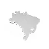 Yiwu Aceon heart in Brazilian map Stainless steel pendant for personal engrave
