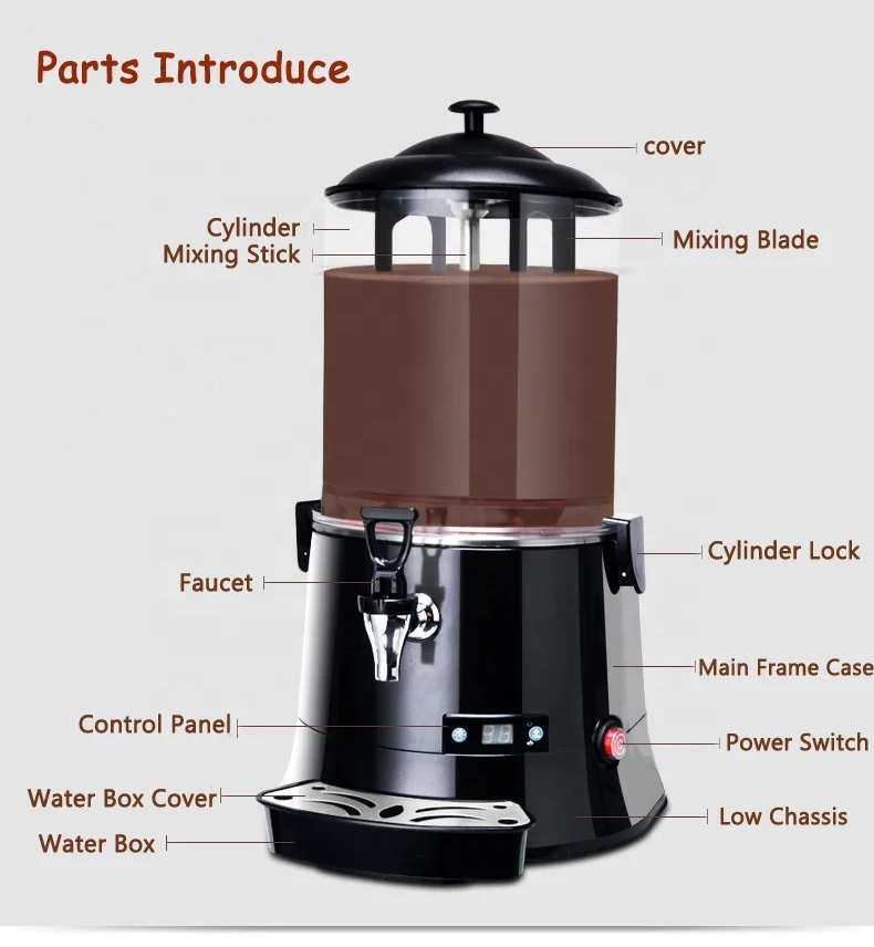 10 liter hot chocolate drinks machine