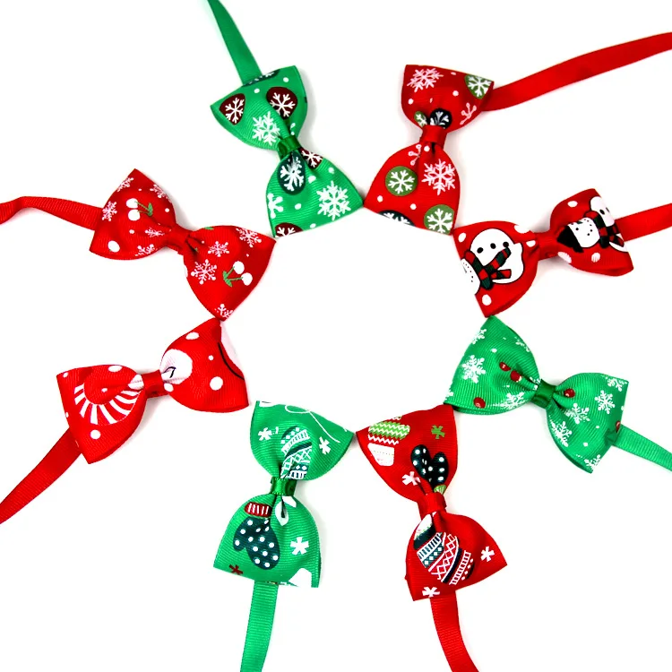 

Cheap Wholesale Pet Bow Tie Christmas Dog Bow Tie, As photo