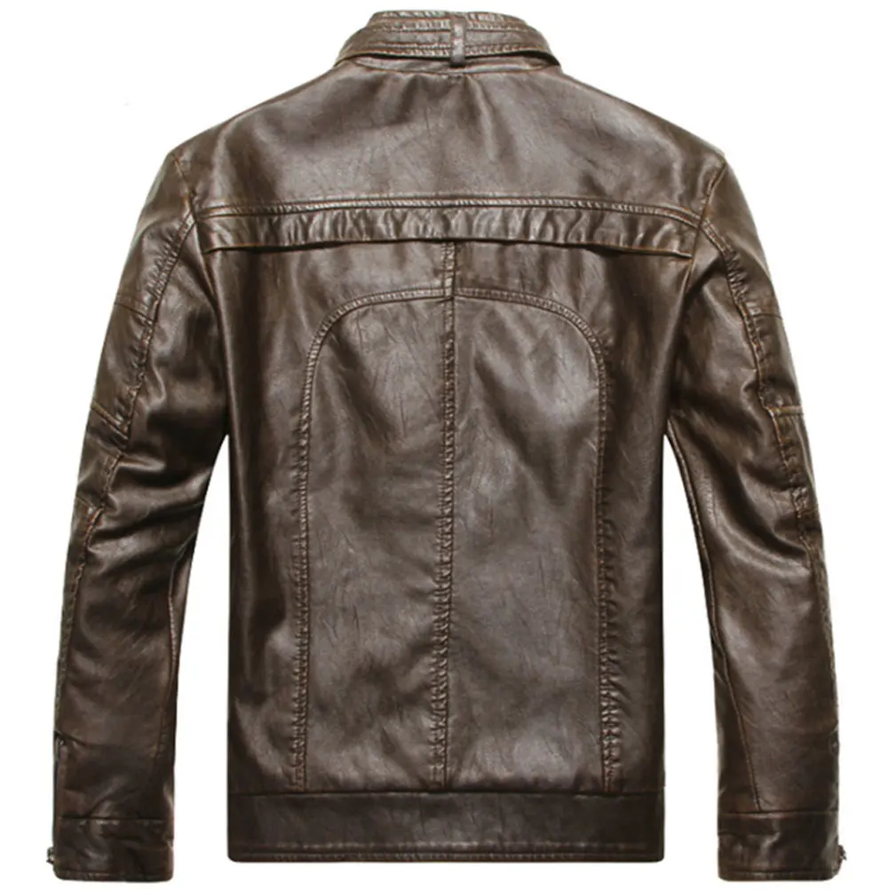
3 colors Riding Leather Biker Jacket Motorcycle Clothing Biker Jacket For Men 
