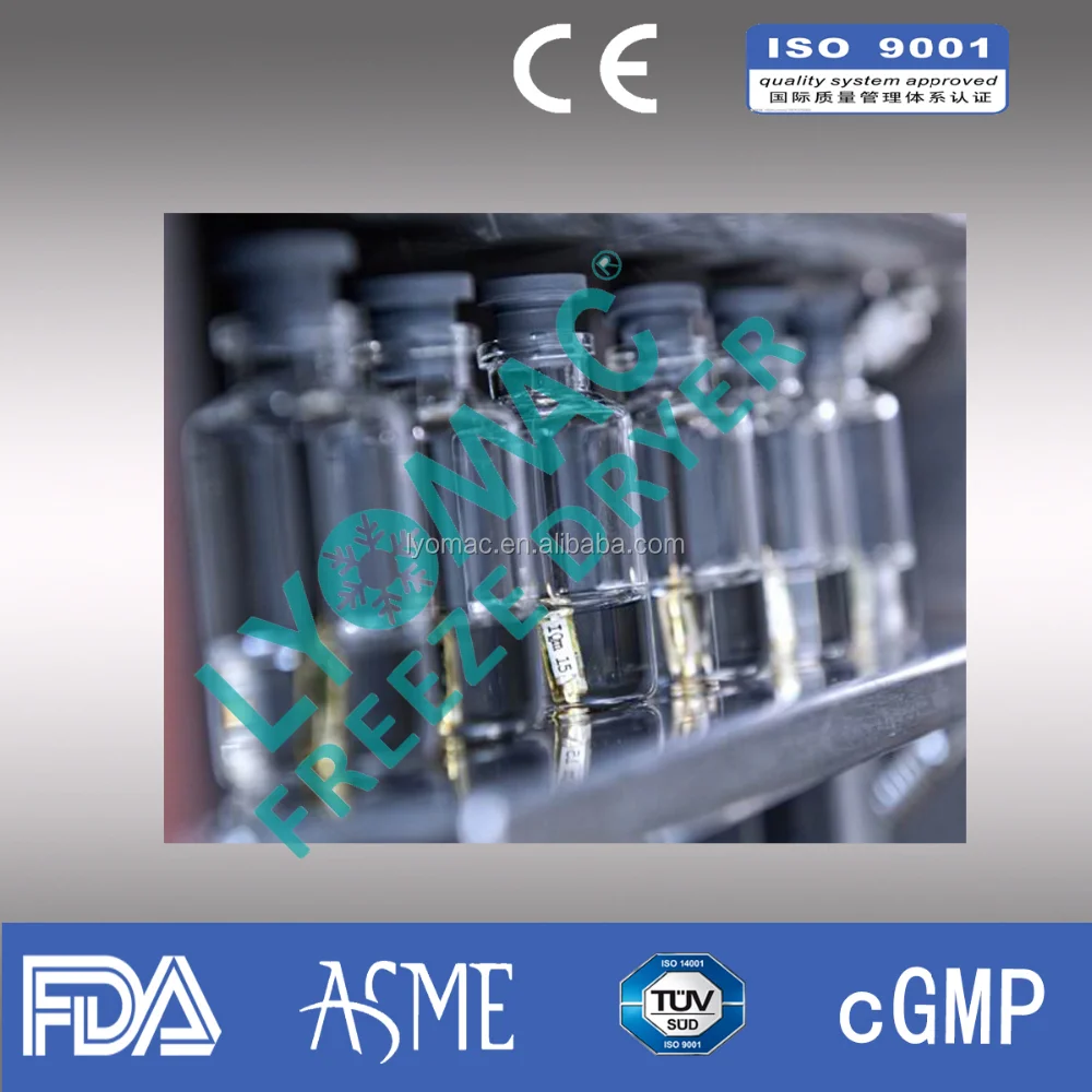 
100kg/liter Freeze dryer for pharmaceutical /freeze drying/Lyophilizer 