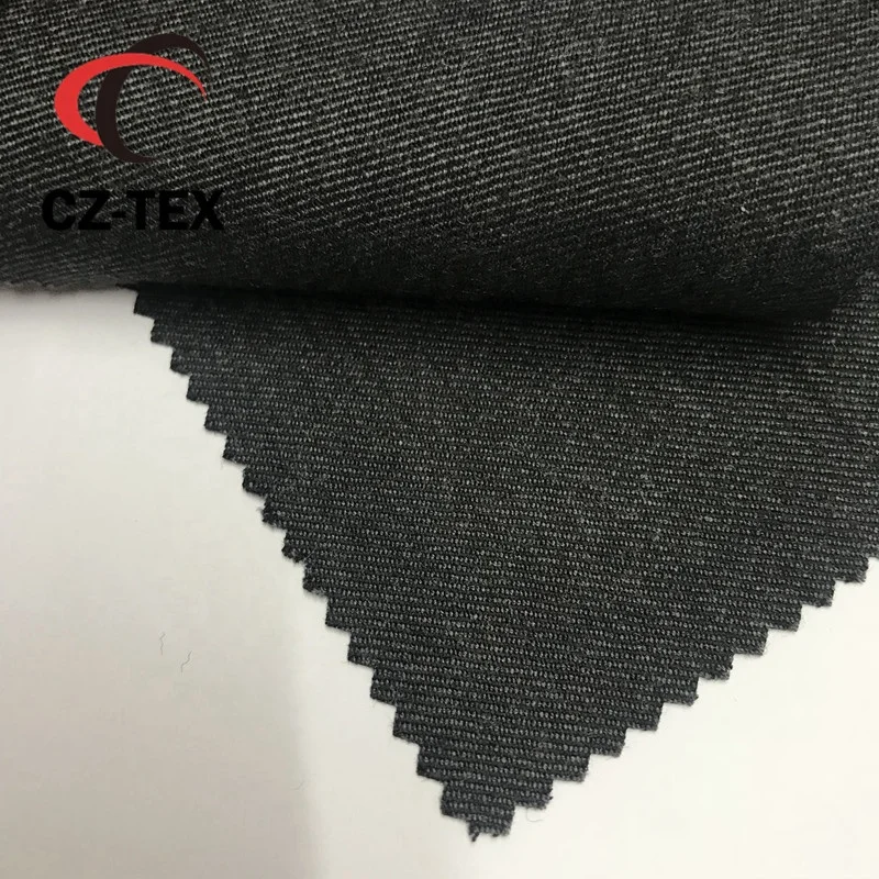 
luxury suiting fabric poly wool grey shade worsted fabric 