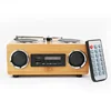 Bamboo wooden portable small charge single small wireless high base speaker