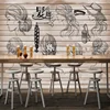 3D Hair Salon Barber Hair Shop Hair Design Wall Mural Embroidery Wallpaper God Wallpaper Wallpaper Sticker Roll