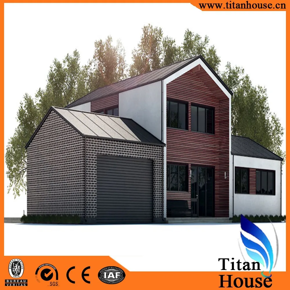 Vijf slaapkamers modern design dunwandige stalen frame ... Kantoor residentiële ontwerp