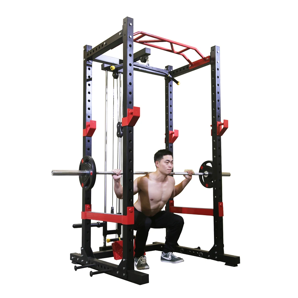 Commercial Multifunctional Gym Weightlifting Equipment Power Rack lat