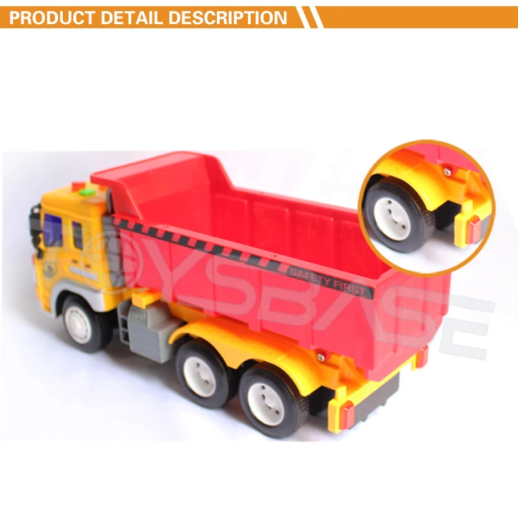 Children Cheap Plastic Toy Trucks Freewheel Dump Truck Toy Tipper Toy
