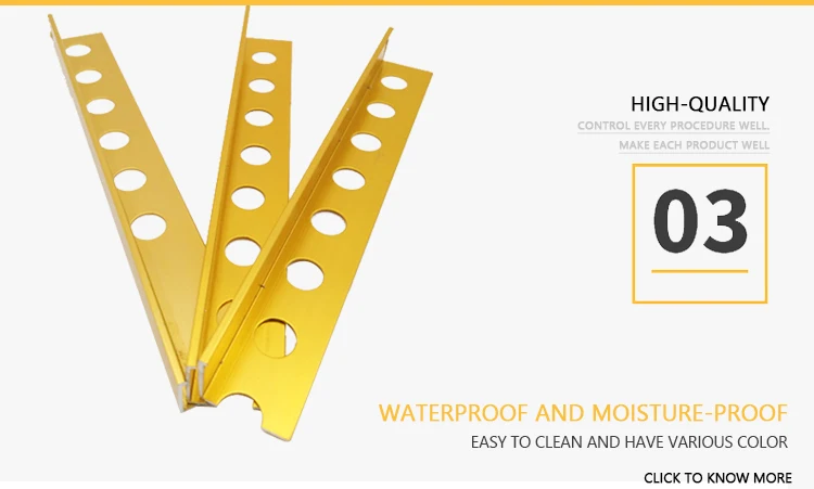 PVC corner tile trim