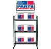 3-Layer Small Electronics Metal Display Stand, Retail Shop Flooring Custom Car Battery Display Stand