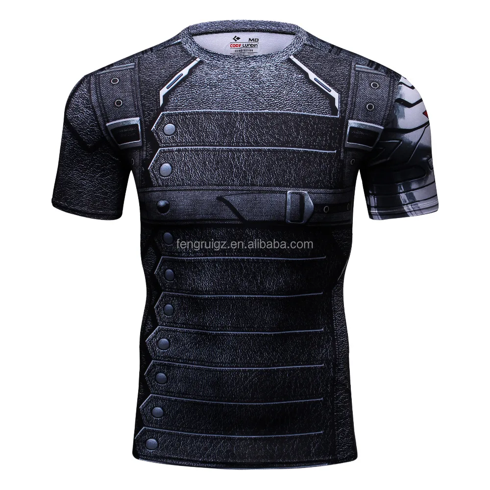 

Winter Soldier 3D Printed T-shirts Men T Shirt Captain America Civil War Tee Marvel Iron Man Fitness Male Crossfit Tops