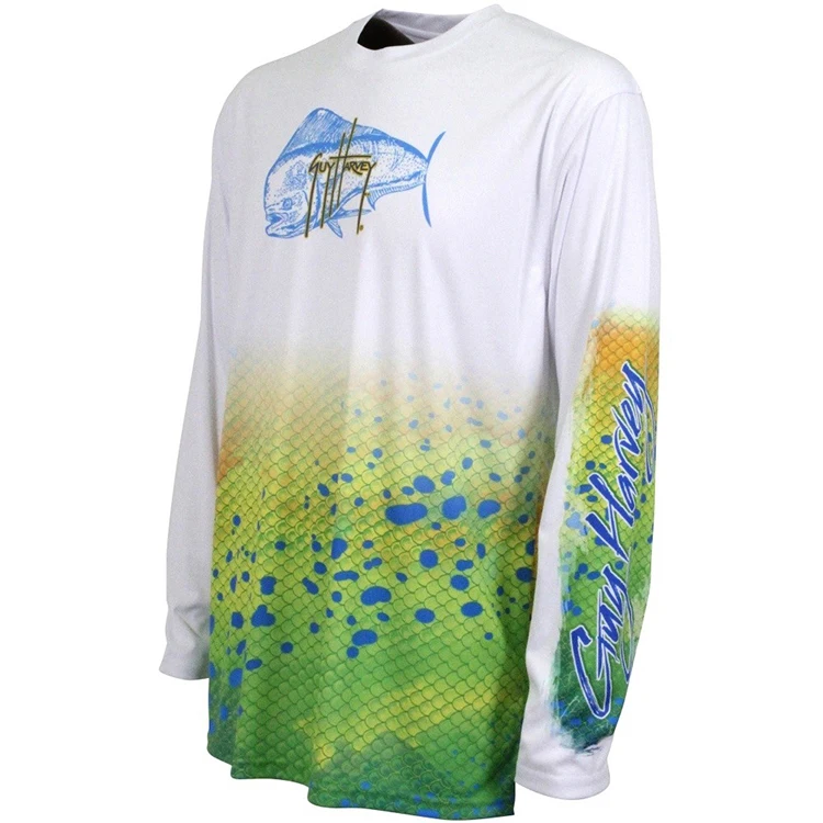 
Design your own Long Sleeve Fishing T Shirt Tournament Fishing Shirt Sublimation print shirt 