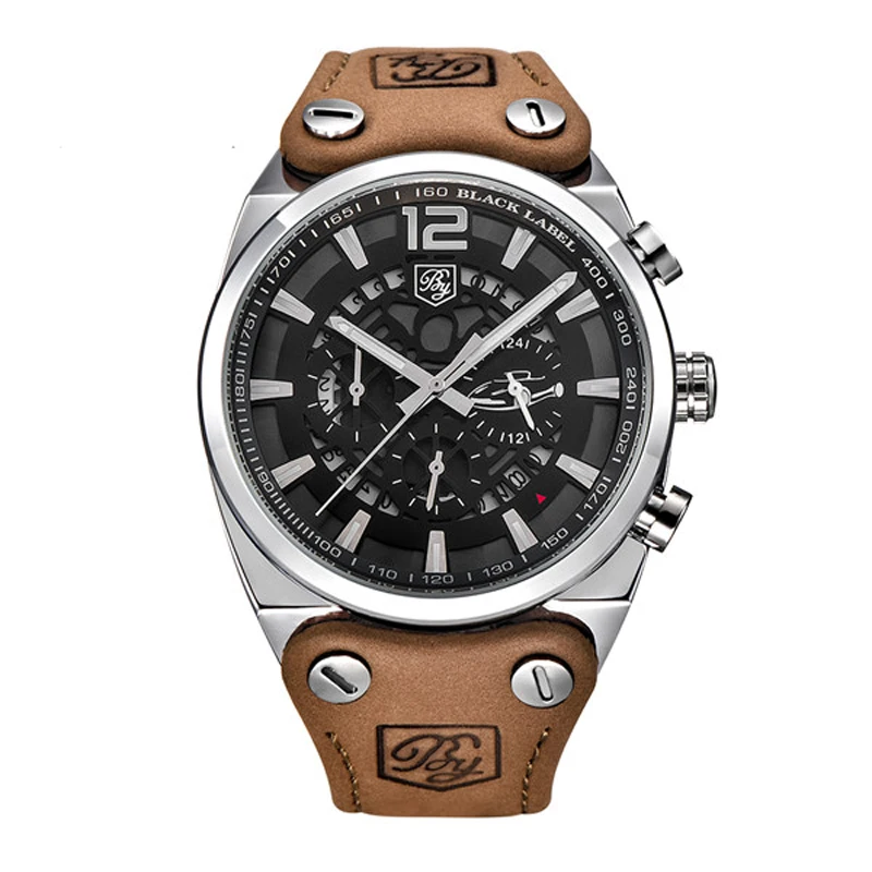 

BENYAR Sport 5112 Men watches Skeleton Military Chronograph Quartz Outdoor Big Dial Watch Army Male Clock Relogio Masculino SAAT