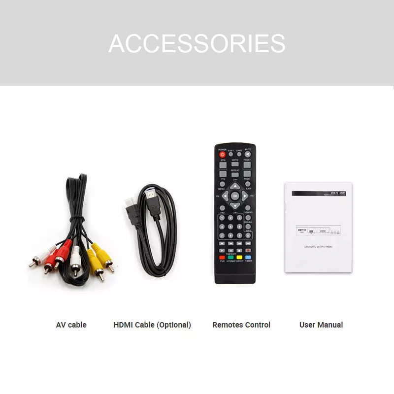 2021 New Arrival H.264 265 Dvb T2 Tv Hd Receiver Box Tdt Tuner Decoder