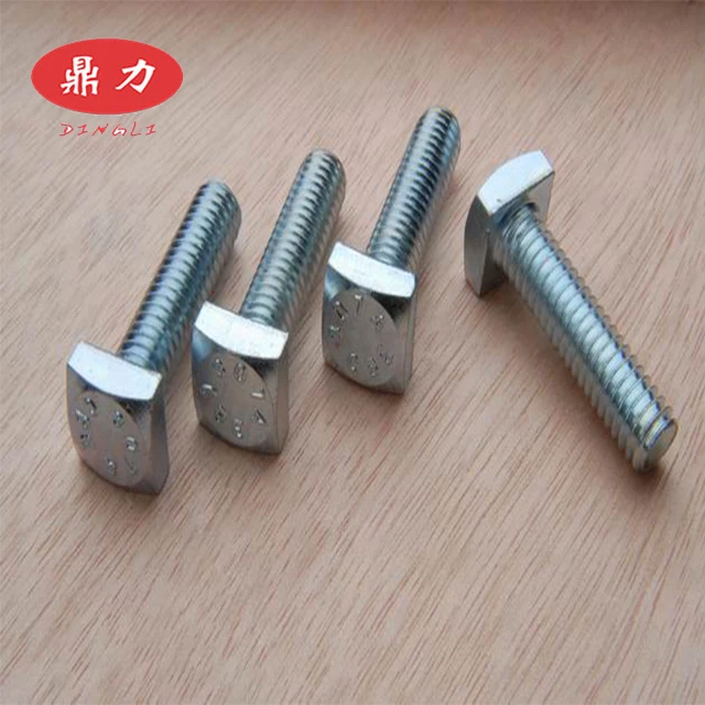 
China factory Manufacturer Inch Garde 4.8/8.8 carbon steel Plain/ZP Square head bolts 