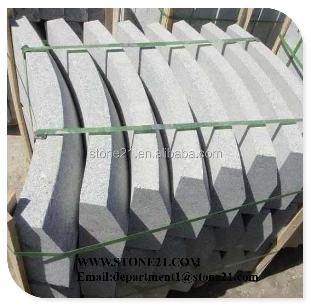 G603 GRANITE CURVED PAVING