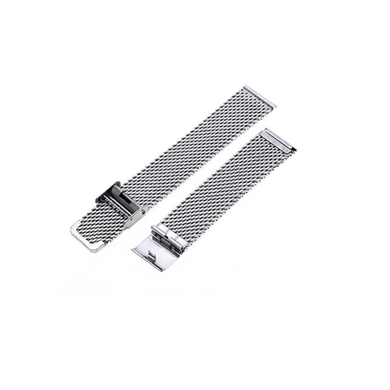 

Mesh Band Silver Clasp Interchangeable Wrist Watch Strap
