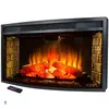 indoor modern decor flame electric fireplace heater with remote control