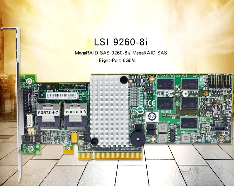 Avago Lsi Megaraid Sas 9260-8i Lsi00198 8 포트 512mb 캐시 Sff8087 6gb Raid0 ...
