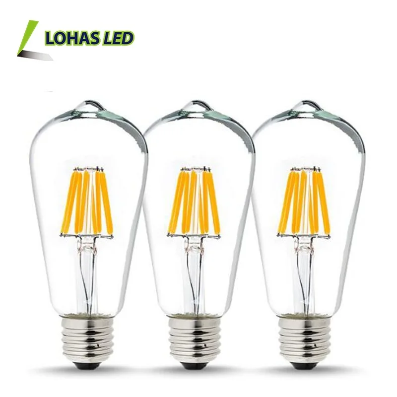 Zhongshan Electric Lighting Led Filament Bulb Dimmable 12V 24V 220V E27 E12 A60 B35 C35 2W 4W 6W 8W E14 Led Candle Bulb Light 7W