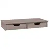 Wooden Bush wood Furniture Desktop Organizer TV stand with Drawers