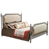 super luxury European royal Special Purpose Hand-carved solid wood bed 5/6/7 star hoetl use french style bedroom furniture