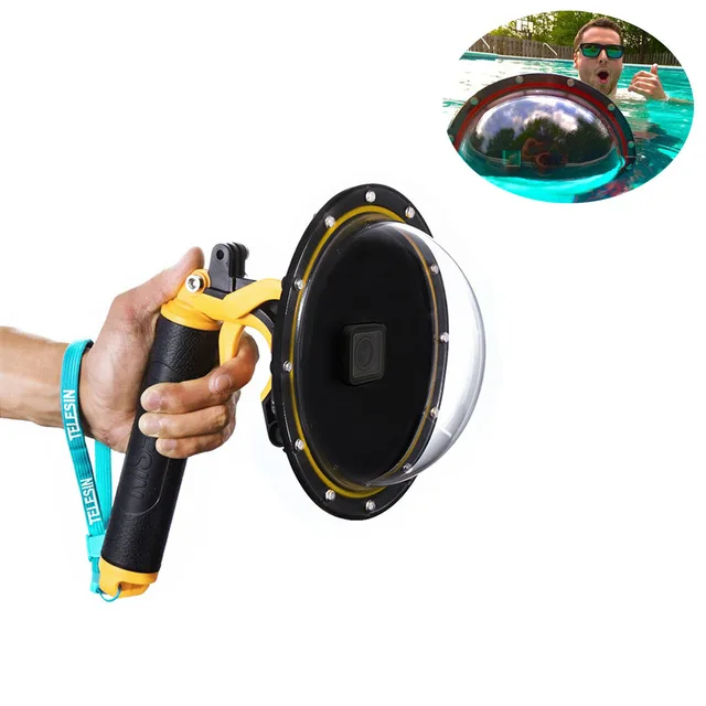 

2018 New Dome Port Set Lens Transparent Housing Cover Case for Gopro Hero 5 for diving housing case for 3ds xl