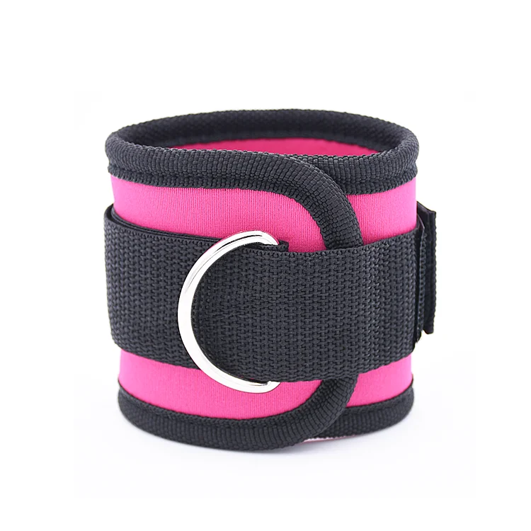 

Factory custom ankle cuff neoprene weightlifting ankle strap gym premium ankle strap pink, Black, red, blue