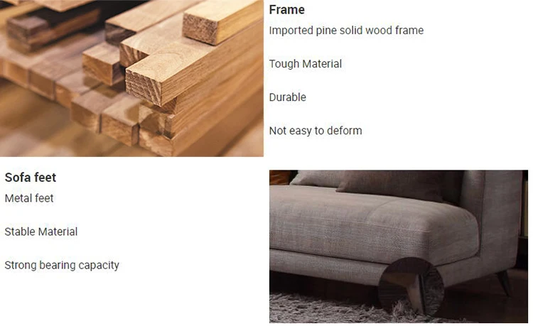 Linen fabric sofa wooden furniture living room model imported sofa set