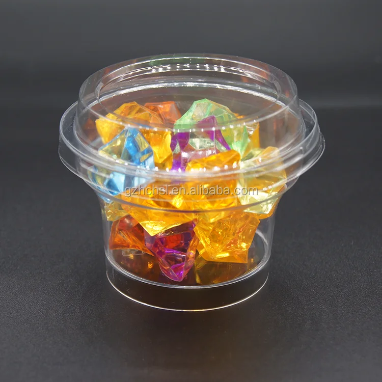 Custom Disposable Plastic Cup 90ml Ps Pp Clear Plastic Cup With Lid,Plastic Dessert Cups With