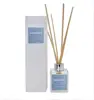 Mescente customized glass bottle aroma reed diffuser set gift with rattan sticks
