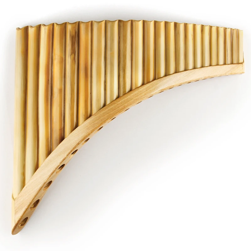 
22 Pipes Reed Chinese Folk Musical Instrument Pan Flute Wind Instrument Panpipes G Key Flauta Handmade Panflute 