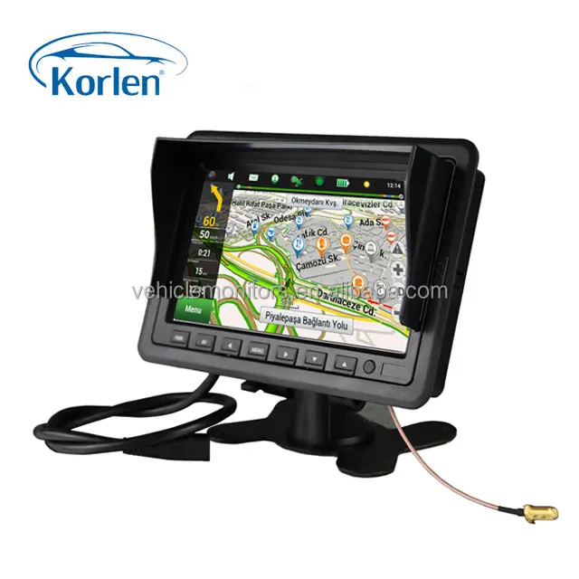 7 inch LCD monitor touch screen car GPS navigation