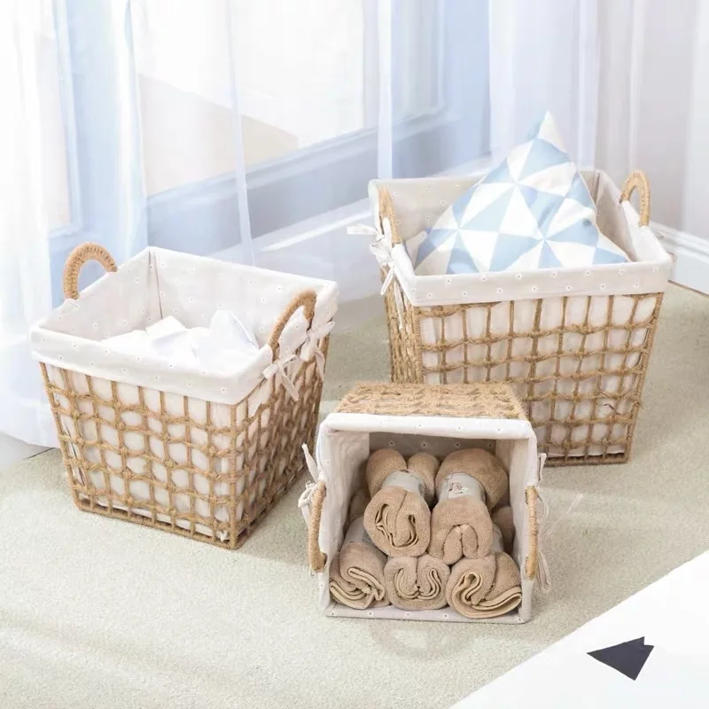 New Picnic Wicker Baskets With Wheels For Kids Children Wire Storage Basket Baby Home Rattan